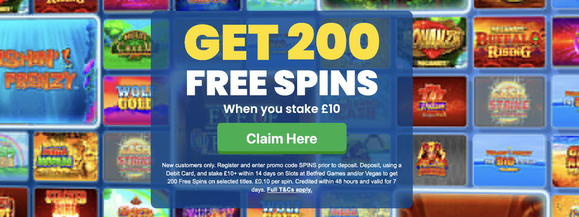 betfred casino free spins